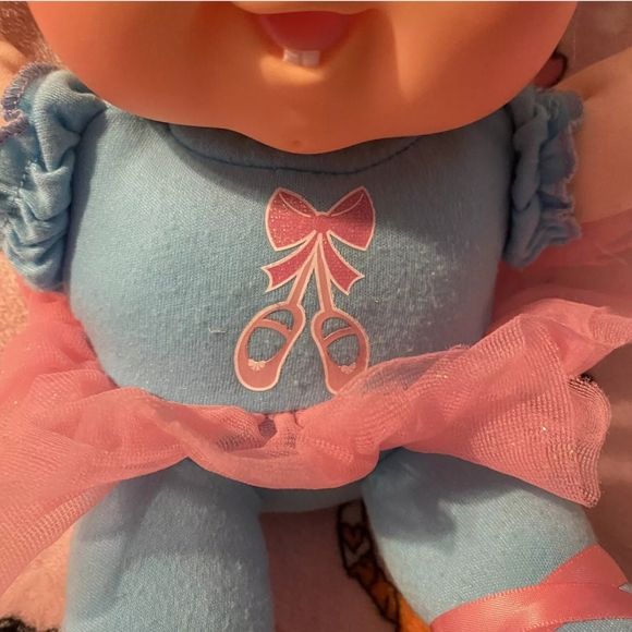 2015 Cabbage Patch Kids Blonde Hair Green Eyes Ballet Ballerina Outfit Blue - Picture 3 of 6